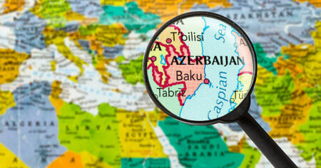 image-map-of-republic-of-azerbaijan-through-magnifying-glass